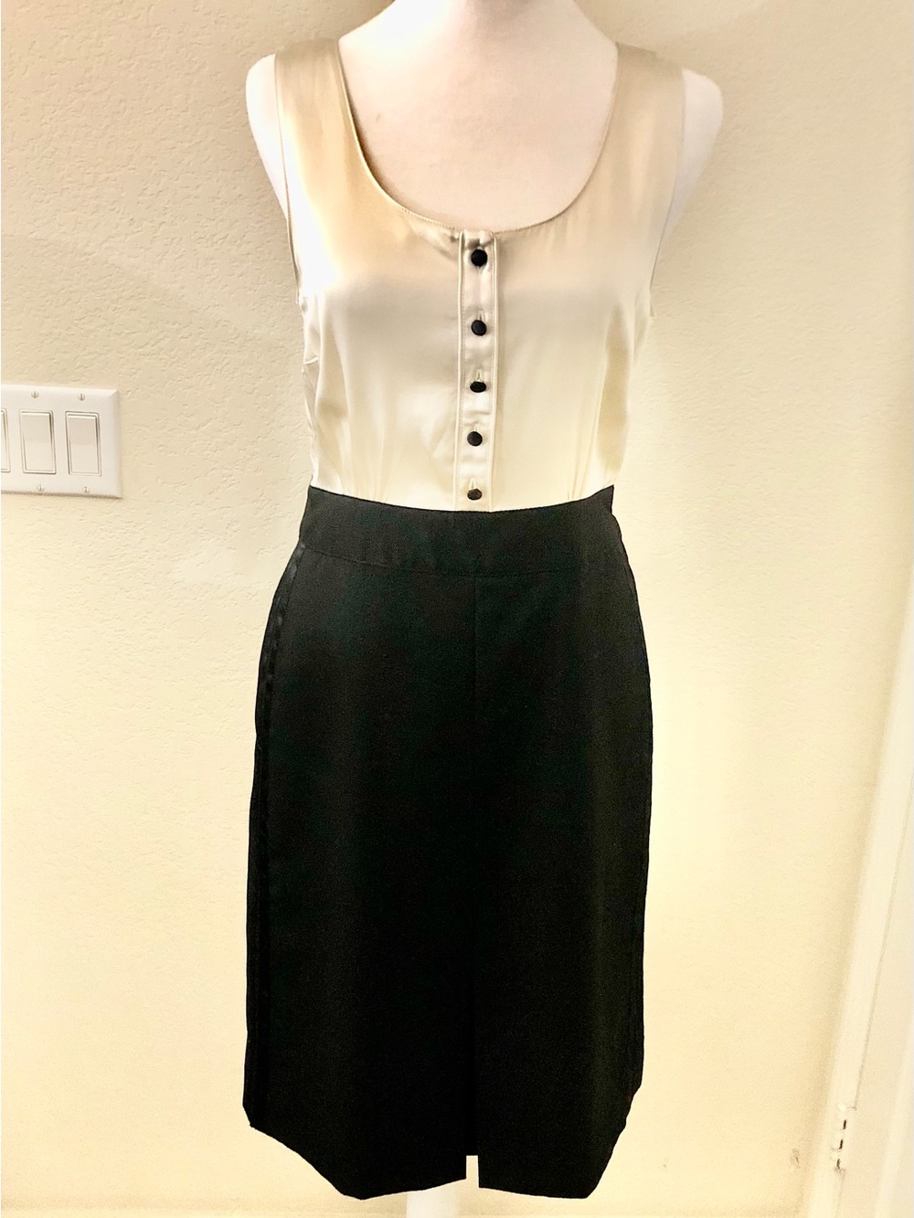 Marc by Marc Jacobs Tuxedo Dress Satin at Top